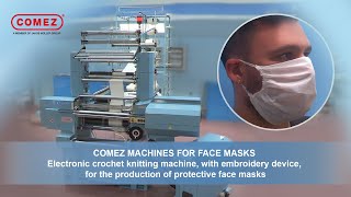 Knitting machine for complete face mask  Comez crochet machines [upl. by Gus]