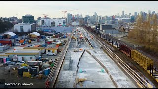 Aerial views of the Broadway Subway Project in Vancouver  ACCIONA [upl. by Eipper]