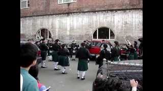 Irish Bagpipers Warm Up with quotScotland the Bravequot and quotThe Rowan Treequot [upl. by Devina]