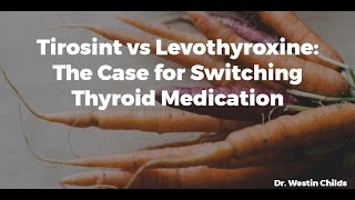 Tirosint vs Levothyroxine  The case for Switching Thyroid Medication [upl. by Pippas]