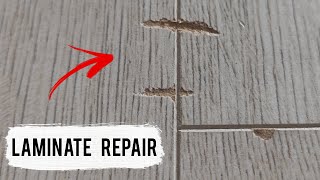 LAMINATE REPAIR  How to perfectly repair damage to new laminate [upl. by Nytsirk161]