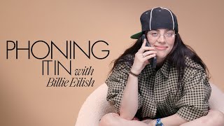 Billie Eilish Prank Calls Margot Robbie Tyler The Creator amp Dakota Johnson  Phoning It In  ELLE [upl. by Yrahca]