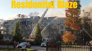 Residential Fire in Deux Montagnes  19102024 [upl. by Nicolau]