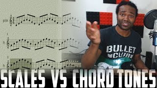 Scales vs Chord tones Guitar soloing [upl. by Etnaik]