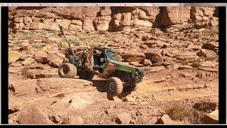 Bam Bam Trail Mater amp Grampas Jeep drop down a big step [upl. by Kristel]