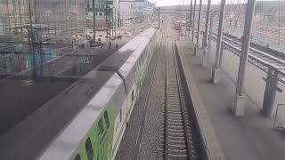 intercity train arrival and depart from jyväskylä [upl. by Nowad397]