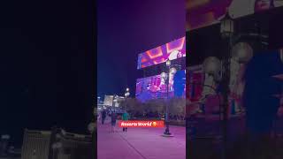 Resorts World Las Vegas vegas saturdaynight [upl. by Nylitsirk]