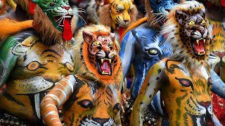 Puli Kali  The Vibrant Tiger Dance of Thrissur Kerala  Onam Celebrations [upl. by Daye875]