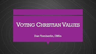 Voting Christian Values [upl. by Frodina]