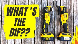 Is there any difference between these Multi Tools Dewalt Atomic Oscillating Tool vs XR  review [upl. by Yanad]