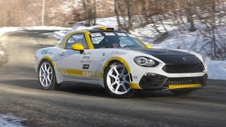 Test Fiat 124 Abarth  Rally Monte Carlo 2017 HD [upl. by Anurag925]