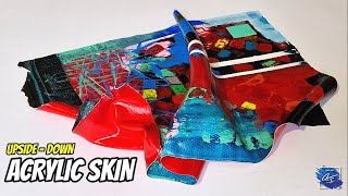 How to Create ACRYLIC Paint SKIN  Abstract Painting Technique  Acrylic Painting  Abstract Art [upl. by Naiviv]