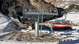 Alta Badia Leitner chairlift FULL RIDE  Stella Alpina [upl. by Amihsat839]