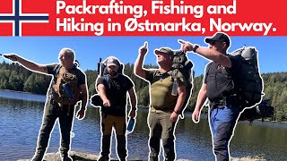 Packrafting Fishing and Hiking in Ostmarka Norway Episode 1 [upl. by Harras]