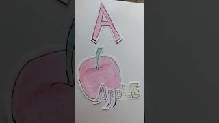 A for Apple 🍎🍏🍎handwriting shorts [upl. by Asilim]