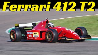 V12 Symphony  2x Ferrari 412 T2 F1 ex Berger amp AlesìSchumacher  sn 157162  Finali Mondiali 2022 [upl. by Gnal]