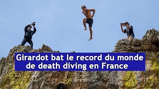 Girardot bat le record du monde de death diving en France  DRM News Français  AD3S [upl. by Kenji546]