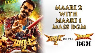 Maari 2 with Maari 1 Music  Mass Entry BGM [upl. by Sihtnyc]