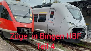 Züge in Bingen HBF Teil4 Kurzviedio deutschebahn trainspotting zugverkehr [upl. by Dub450]