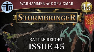 Loonsmasha Fanatics Warhammer AoS Stormbringer Issue 45 Battle Report [upl. by Eelinnej]