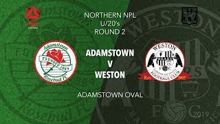 2019 Northern NPL  u20s  Round 2 Washout Replay  Adamstown Rosebuds v Weston Workers Bears [upl. by Stronski]