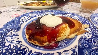 EASY Lemon Ricotta Pancakes Quick amp Easy [upl. by Intisar]