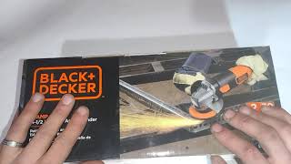 Black  Decker 6 amp Low Cost Angle Grinder Unboxing amp initial review Small Budget Tools [upl. by Nwahsak]