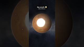 Big missile hitting lawa planet 🤯 shorts solarsmash [upl. by Notneuq]