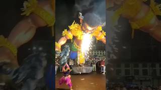 Ravan Dahan 😭 festival goatourism kannada dasara ravan ravandahan [upl. by Eiramanig]