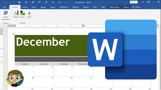 Creating a Calendar in Microsoft Word [upl. by Sheedy595]