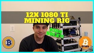 How To Build a 12 Card GPU Nvidia 1080 TI Mining Rig  8300 sols [upl. by Shir853]