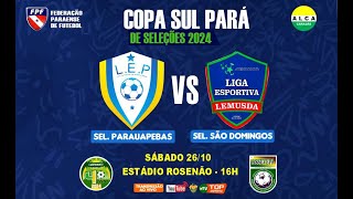 Copa Sul Pará de Seleções 2024 Parauapebas x São Domingos [upl. by Nilsoj412]