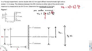 Determine the wavelength of light  Optics [upl. by Keri]