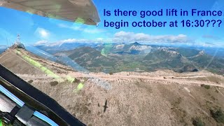 French Alps Gliding Aborted Archaeopteryx take off Climb BeaumontGenis Landing unusual angle [upl. by Haet]