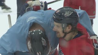 Brennan Othmann reacts to being announced AHL AllStar with Wolf Pack [upl. by Granger10]