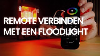 Remote met een RGB CCT LEDfloodlight verbinden  ontkoppelen [upl. by Elleuqar]