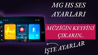 MG HS MULTIMEDYA SES AYARI DETAYLI ANLATIM [upl. by Anaet]