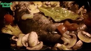 Here our tips How to cook Rainbow Trout Forelle Fish with Mushrooms amp Broccoli [upl. by Garrot]