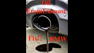 Oil leaking from Exhaust amp Crank Seal High Oil Consumption Fix BMW N13 Engine F20 F30 [upl. by Ttiwed]