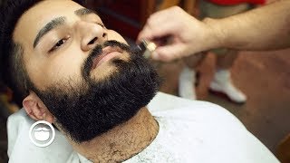 Square Beard Trim at the Barbershop [upl. by Grondin]