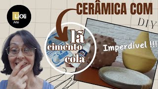 DIYEFEITO CERÂMICA  SEM QUEIMA EM FORNO artesanato ceramicart diyhomedecor designinterior [upl. by Selma]