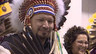 Muskeg Lake Cree Nation swears in a new chief [upl. by Ayhtak]