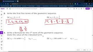 Working with geometric sequences and series  Practice noncalculator [upl. by Dole356]