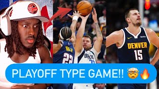 Reacting To Mavs Vs Nuggets Highlights HEATED GAME [upl. by Forras908]