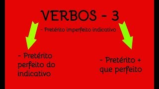 Verbos 3 Pretéritos Do Indicativo 1a Conjugação [upl. by Umeh]