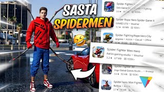 I TRIED BEST SPIDERMAN GAMES With Low MB [upl. by Kroll111]