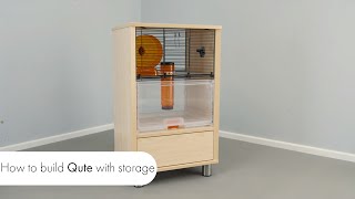 How to build our Qute Hamster and Gerbil cage with storage [upl. by Ku]