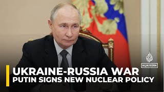 New Russia doctrine Putin signs new nuclear policy [upl. by Kalin965]