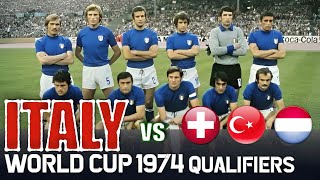 ITALY 🇮🇹 World Cup 1974 Qualification All Matches Highlights  Road to West Germany [upl. by Gemoets129]