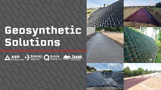 Geosynthetic Solutions Webinar  Geotextiles Geogrids Geocells Geomembranes amp More [upl. by Rafaelia]